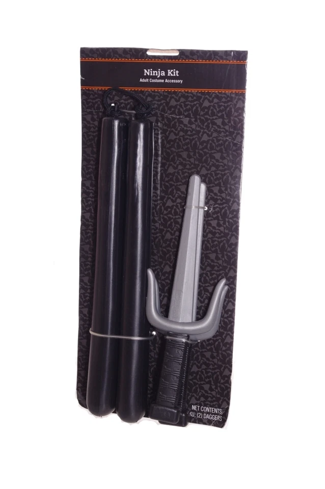 Ninja Kit Nunchaku and 2 Daggers for Halloween Costume Samaurai Fighter NEW - Image 1 of 1