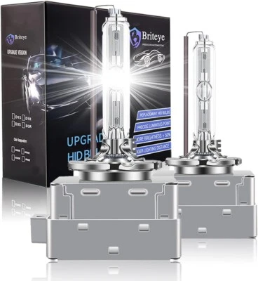 Briteye D1S Xenon Bulbs 35W 8000K cool blue full metal Xenon headlight Bulbs X2 - Image 1 of 4