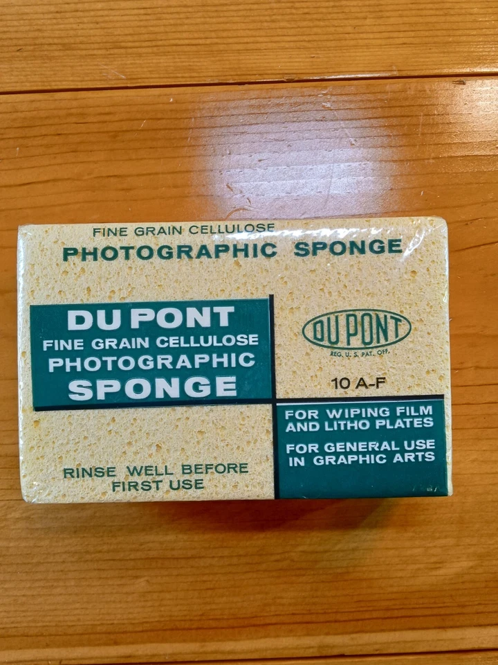 Esponja fotográfica vintage de celulosa de grano fino Dupont 10 A-F🧽🧽🧽🧽 Foto 1 de 4