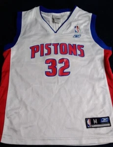 Vtg Reebok NBA Detroit Pistons #32 Richard Hamilton Jersey Youth Sz M (10-12) - Picture 1 of 6