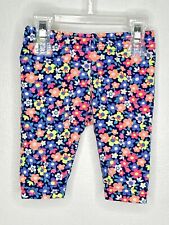 Carters Neon Floral Pants Baby Girls Size 6 Months Pull On