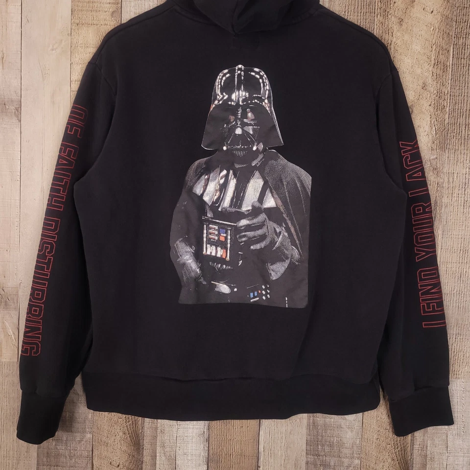 Levis x Star Wars Darth Vader Black Hoodie Mens Large Hooded Sweatshirt Pullover - Image 1 of 4