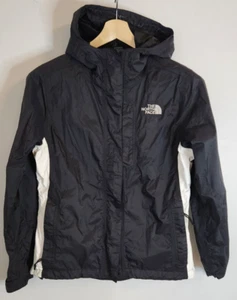 The North Face Jacket Women's Size XS Black White Hooded Hiking Outerwear - Picture 1 of 11