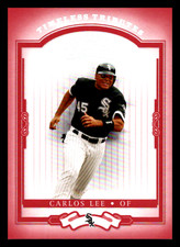 2004 Donruss Classics Timeless Tributes Red Carlos Lee /100 #6 Chicago White Sox