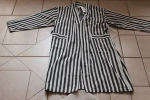 MIZAR & ALCOR Striped Linen/Cotton Robe Sz S - Picture 1 of 3