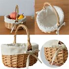 Flower Girl Baskets  Handwoven Basket With Handles  Woven Eggs Candy Basket For