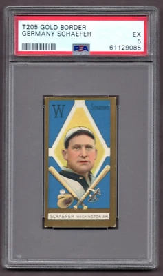 T205 Gold Border Germany Schaefer PSA 5 *JAYSACE* - Image 1 of 2