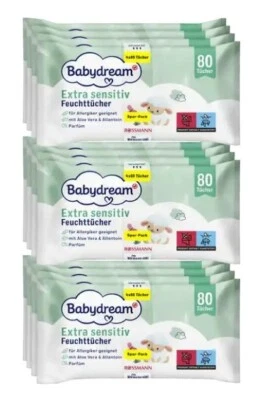 Babydream extra sensitive Feuchttücher 12x80 Tücher - Bild 1 von 2