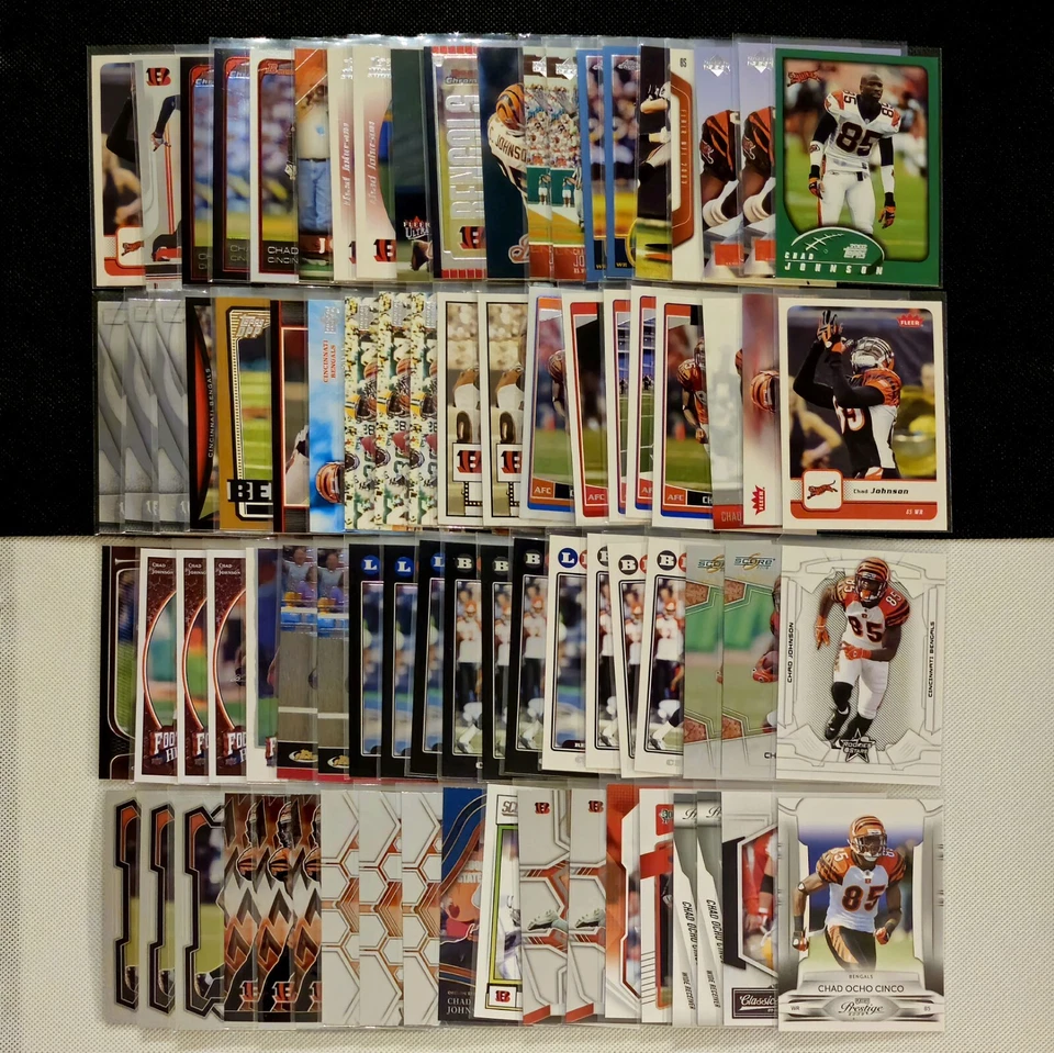 Chad Johnson Inserts Premiums Base Pick Your Card & $ave Cincinnati Bengals - Image 1 of 1