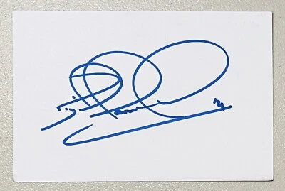 Nigel Mansell Signed Autographed 4x6 Card BAS Beckett Cert Formula 1 One CART - Image 1 of 2