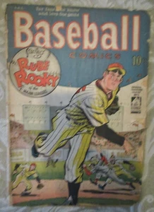 BASEBALL COMICS #1 - RUBE ROOKY, 1949, FR/GD - WILL EISNER CVR/ART, GRANDENETTI - Picture 1 of 2