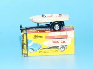 Schuco Piccolo Nr. 764 - Anhänger mit Boot mit originaler Verpackung OVP - Bild 1 von 11