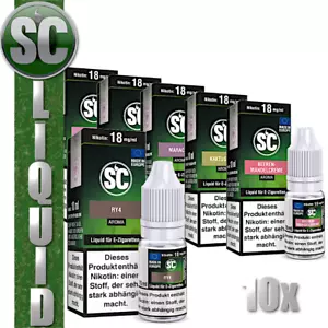 SC Liquid 10x 10ml Probierbox Tabak Frucht Gourmet alle Sorten - 100ml E-Liquid - Bild 1 von 84