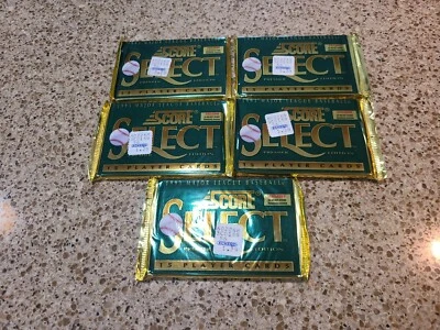 Lot of 5 1993 Score Select Baseball Factory Sealed Pack Possible Derek Jeter RC⚾ - Image 1 of 4
