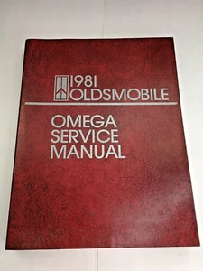 1981 Oldsmobile OMEGA Service Manual ~ Soft Cover - Picture 1 of 9