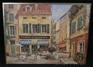 Framed Fabrice De Villenueve Restaurant De La Colonne Print Box Sign - Picture 1 of 1