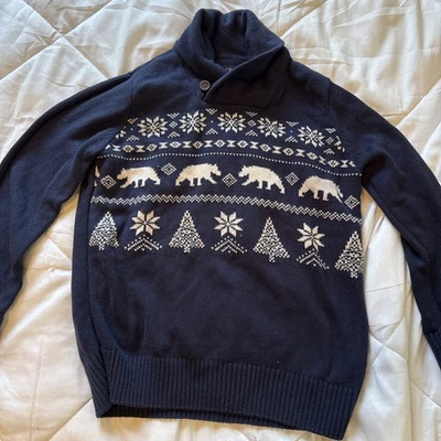 Suéter infantil masculino tamanho 7/8 - Imagem 1 de 4