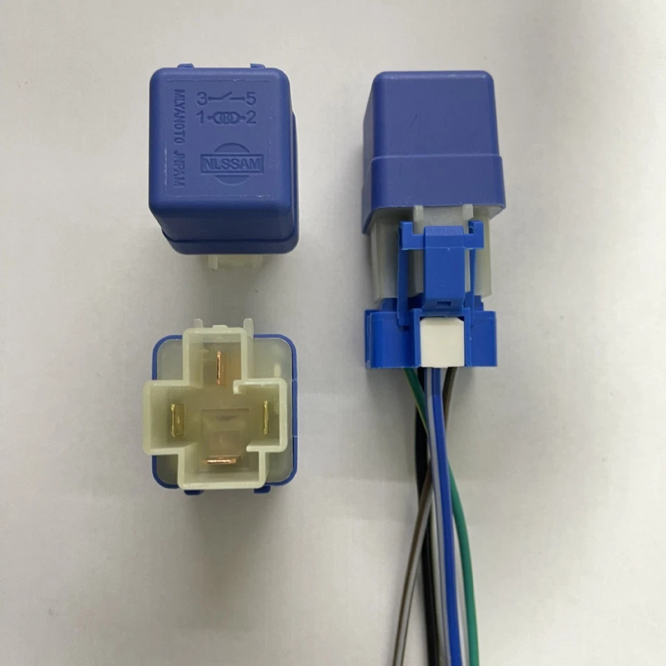  Relés de 4 pinos e fios de plugue para 2000-2002 Nissan Xterra 2.4L 3.3L 25230-79981 - Imagem 1 de 1