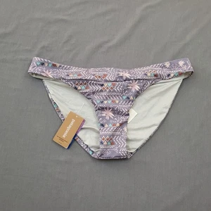 Patagonia Damen Bademode Large L Bikinihose Nanogrip Geometrisch Smokey Purple - Bild 1 von 16