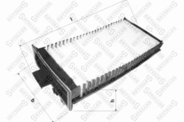 STELLOX 2002-2010 Renault Megane Cabin Air Filter 77001055109 - Image 1 of 1