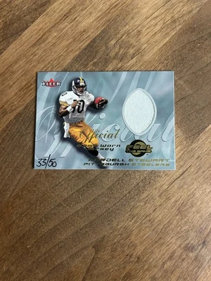 Camiseta 2000 Fleer Feel The Game Gold Kordell Stewart Game Worn 33/50 Steelers - Imagem 1 de 2