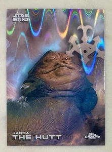 Jabba The Hut 2025 Topps Chrome Star Wars Raywave Refractor Card No 62 - Picture 1 of 2