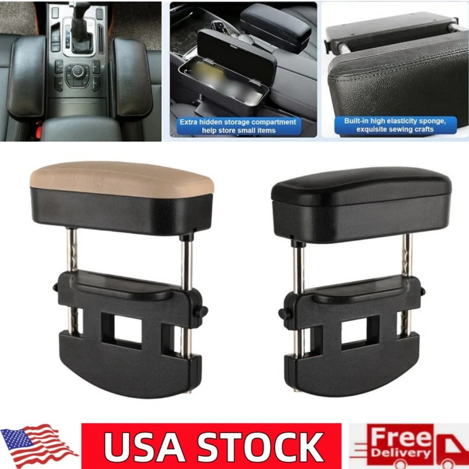 Car Armrest Support Elbow Rest Pad Console Storage Organizer Fit for Most Cars - Image 1 of 4