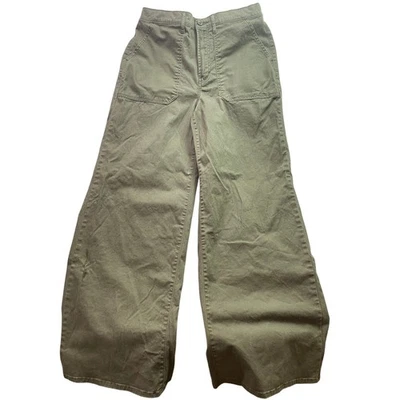 ANA Pants Womens 12 Wide Leg Khaki High Waist Career Everyday Streetwear - Image 1 of 4