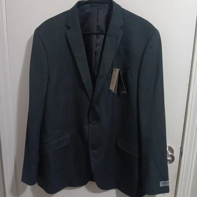 Kenneth Cole Reaction 44R Jacket Coat Black Techni-Cole Suit Blazer Mens New - Image 1 of 4