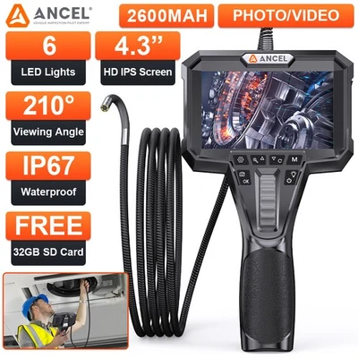 ANCEL 2-Wege 210° Inspektionskamera mit Objektivsonde 1080P HD Gelenk-Boreskop - Bild 1 von 4