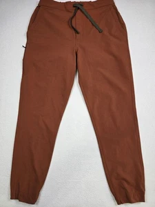 Patagonia Mens Skyline Traveler Brown Burnt Orange Elastic Waist Jogger Pants L - Picture 1 of 5