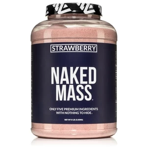 NAKED Strawberry Mass 1500 Calories 50G Protein Nutrition Po - Picture 1 of 1