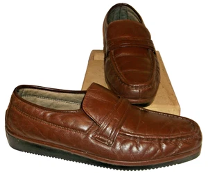 Florsheim Men's Brown Leather Loafers 9D - Picture 1 of 5