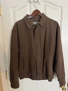 Urban Equipment Brown Suede/ Polyester Jacket Mens Size Medium - Picture 1 of 17