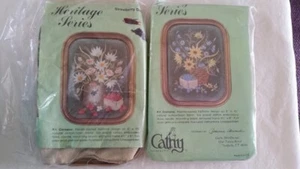 Cathy Needlecraft Heritage Series Blueberry Delight Strawberry Delight ~ w frame - Picture 1 of 2
