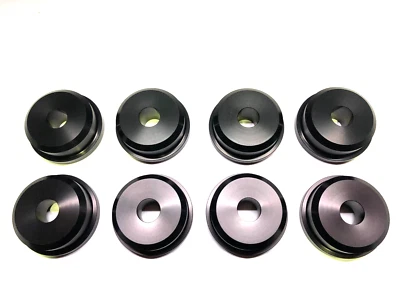 REAR CRADLE SUBFRAME SOLID BUSH KIT blk BILLET for Nissan 300ZX Z32 07/89-03/97 - Image 1 of 4