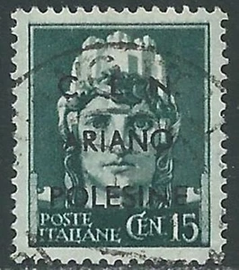 1945 EMISSIONI CLN ARIANO POLESINE USATO EFFIGIE 15 CENT - UR41-2 - Foto 1 di 1
