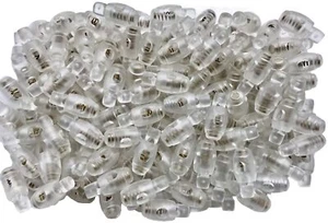 Toggles Clear Metal Spring Cylinder Barrel Cord Lock Stopper Plastic Craft T40A - Picture 1 of 24
