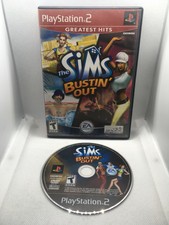 The Sims Bustin' Out - Greatest Hits - Case and Disc -Playstation 2 PS2