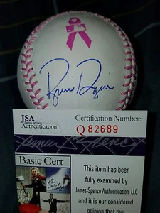 Brian Dozier Signed Breast Cancer Awareness OMLB in person. JSA CERTIFIED - Picture 1 of 2