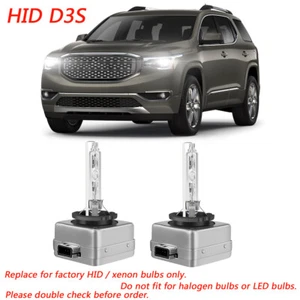 For GMC Acadia 2013-2022 2x 6000K Xenon D3S HID Headlight Bulbs High Low Beam - Picture 1 of 11