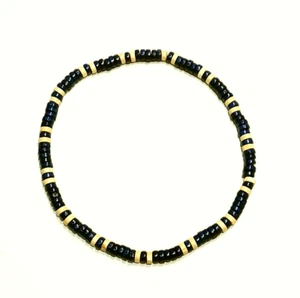 Surferkette Beachkette Halskette im Surfer Style in Beige/Schwarz - Bild 1 von 1