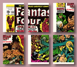 1975 Topps Marvel Comic Book Heroes FANTASTIC FOUR Checkliste Puzzle/Karte auswählen - Bild 1 von 8