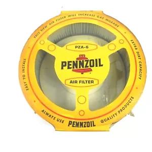VINTAGE PENNZOIL AIR FILTER PZA-6 NOS IN PLASTIC 1968+ OLDS V8 PONTIAC TEMPEST + - Picture 1 of 5