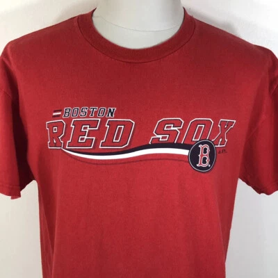 Camiseta Adidas masculina grande Boston Red Sox gráfica beisebol liga principal de beisebol vintage 2004 - Imagem 1 de 4