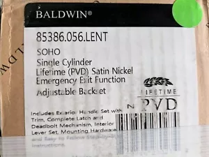 Baldwin Soho Linkshänder Abschnitt gleichschließend Zugang Griffset Satin Nickel 85386.056 - Bild 1 von 22