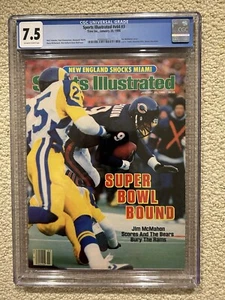 Sportwetten 1986 SOFORT LIEFERBAR! Jim McMahon Bears CGC 7.5 Kiosk - Bild 1 von 3
