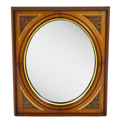 Antique Victorian Paneled Wall Mirror Cover