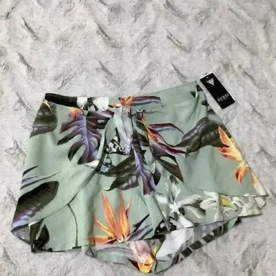NUEVO CON ETIQUETAS adivina pantalones cortos florales cintura alta talla pequeña Foto 1 de 4