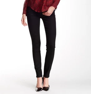 The Kooples Soft Denim High Waist Skinny Jeans in Black Size 24 - Picture 1 of 4